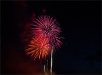 Fireworks at fairview park